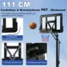 Basketbalový stojan 245-305 cm výškově nastavitelný basketbalový koš se stojanem černý