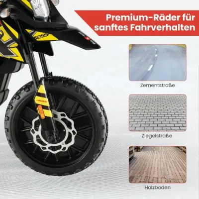 12V dětská elektrická motorka s tréninkovými koly Aprilia Licencovaná elektrická motorka černá