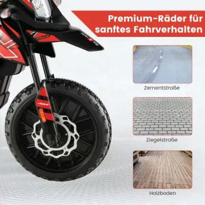 12V dětská elektrická motorka s tréninkovými koly Aprilia Licencovaná elektrická motorka černá