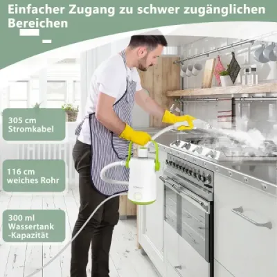 Víceúčelový parní čistič přenosný ruční parní čistič o výkonu 1000 W Zelený