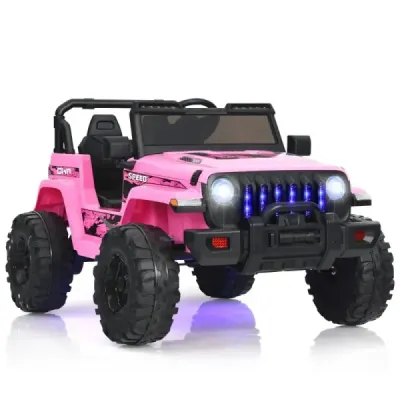 Dětský nákladní automobil Elektrický vůz na baterie se 2 sedadly 114 x 78 x 67 cm Růžová