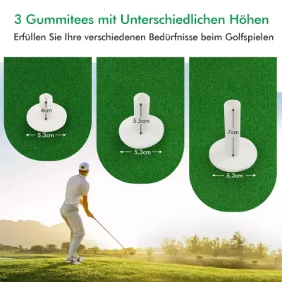Golfová odpalová podložka standardní golfová tréninková podložka s reálným pocitem 1,5 x 1 m zelená