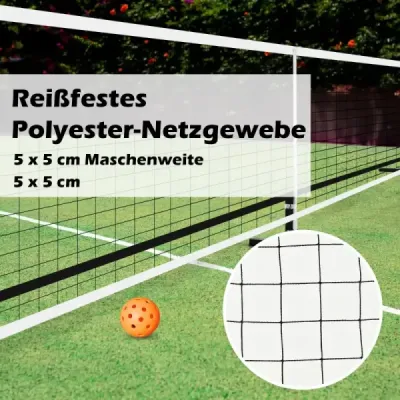 Přenosná síť na pickleball s kovovými trubkami silná polyesterová síť a taška na přenášení z oxfordské tkaniny odolná vůči povětrnostním vlivům sportovní síť dlouhá 670 cm
