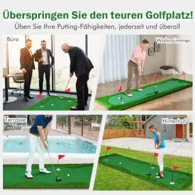 300 x 100 cm golfová rohož golfová rohož s umělou trávou tréninková rohož pro domácí green