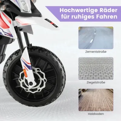 12V dětská elektrická motorka s tréninkovými koly Aprilia Licencovaná elektrická motorka černá