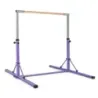 Skládací gymnastická tyč pro děti Domácí fitness zařízení bez kolísání 136 x 172 x (90-150) cm Růžová