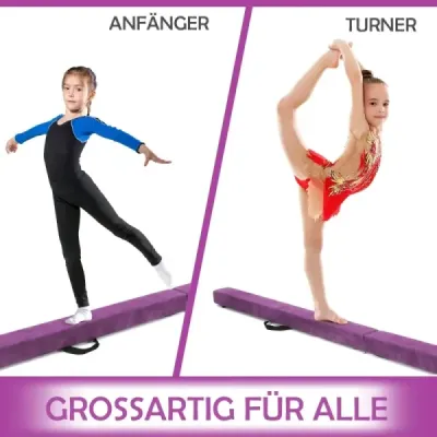2.1M Balance Beam Gymnastický trénink Skládací odolný Fitness Black
