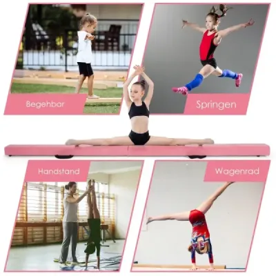 2.1M Balance Beam Gymnastický trénink Skládací odolný Fitness Black