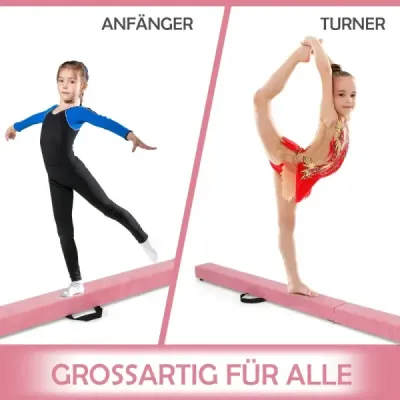 2.1M Balance Beam Gymnastický trénink Skládací odolný Fitness Black