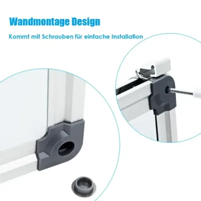 Magnetická tabule pro psaní s hliníkovým rámem (70x50 cm)