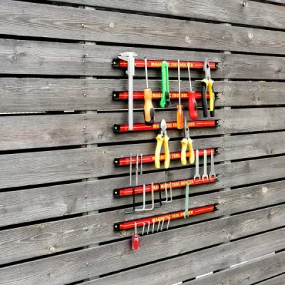 6 x magnetický držák nástěnných magnetických pásků sada magnetických pásků 46 cm