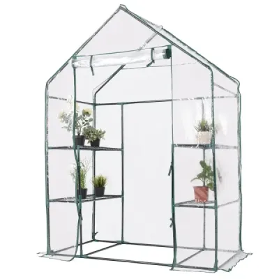 Skleník Fóliový skleník Skleník Domeček pro rostliny Domeček pro rajčata 143 x 73 x 195 cm