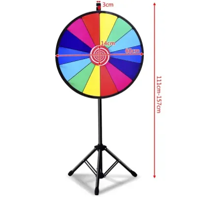 ? 60 cm kolo štěstí hračka barevné kolo hry pro loterijní hry slovní hry 24"