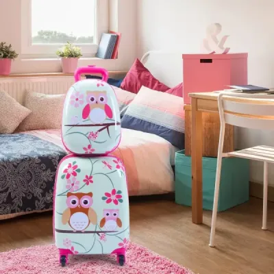 2-dílná sada kufrů cestovní zavazadla 16'' kufr + 12'' batoh