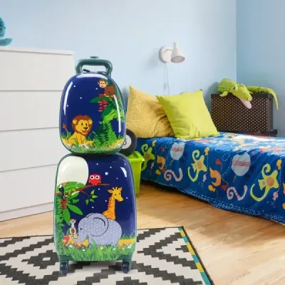 2-dílná sada kufrů cestovní zavazadla dětská zavazadla 16'' kufr + 12'' batoh