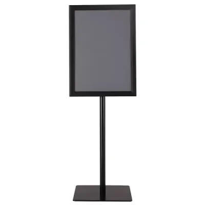 Information Stojan A3 Výškově nastavitelný Odnímatelný Stojan na plakáty Stříbrný/Černý 42 x 29,5 cm-Černý