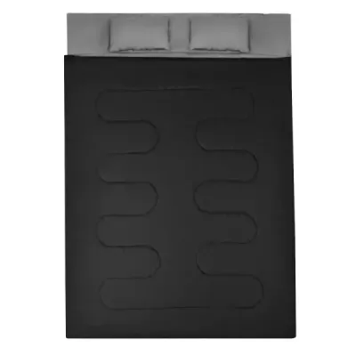 Goplus dvojitý spací pytel 2 osoby XL dekový spací pytel Spací pytel se 2 polštáři černý/modrý 220 x150 cm-modrý