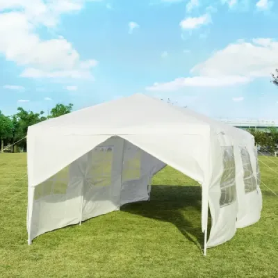 Zahradní altán 3x9m párty stan zahradní stan UV ochrana stan bílý