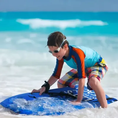 Bodyboard lehká plavecká deska na pláž pro děti a dospělé 106 cm modrá