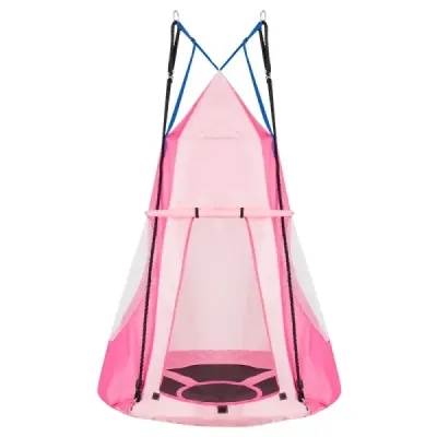 Dětská houpačka Nest Swing Max. Nosnost 150 kg Průměr 100 cm-růžová