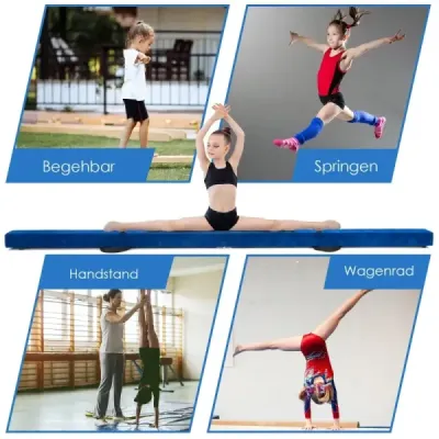 2.1M Balance Beam Gymnastický trénink Skládací odolný Fitness Black