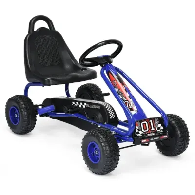 Gokartový vozík Gokart s pedálem ruční brzdy Auto s pedálem 30 kg Pedál Vozidlo s pedálem 3-6 let Modré