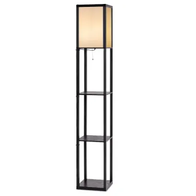 3-úrovňová stojací lampa Police Moderní stojací lampa Stojící lampa 26 x 26 x 160 cm Černá