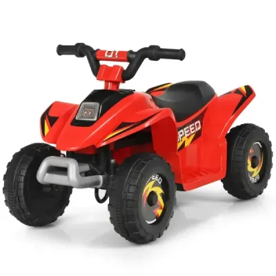 6V elektrická dětská čtyřkolka mini elektrická čtyřkolka dětské auto 73 x 40 x 44,5 cm červená