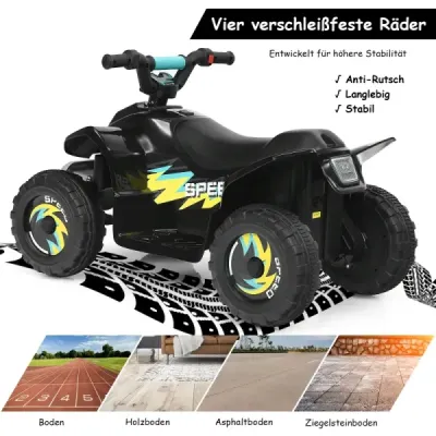 Elektrické auto pro děti elektrická dětská čtyřkolka dětská motorka 73 x 40 x 44,5 cm černá