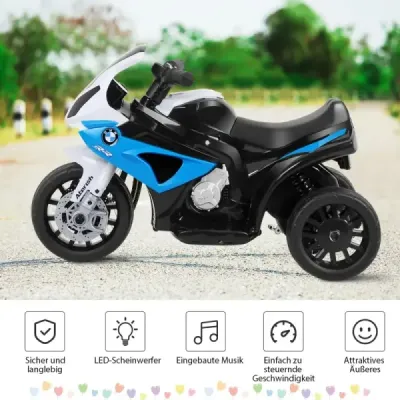 6V elektrická motorka dětská motorka elektrické vozidlo pro děti 66 x 37 x 44,5 cm modré