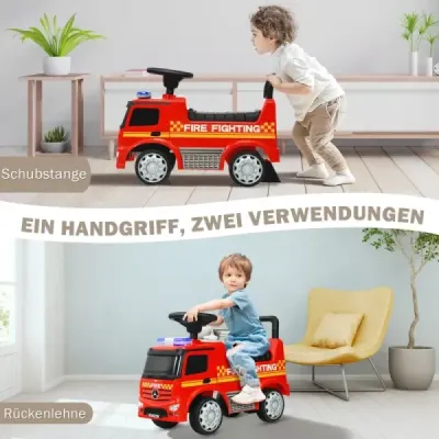 Dětské hasičské auto s licencí Mercedes Benz 62 x 29 x 43 cm červené