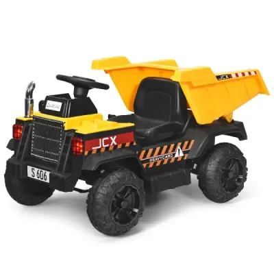 Dětský traktor 12V s elektrickou zadní lopatou a dálkovým ovládáním a světly+hudbou+rádiem pro děti od 3 let