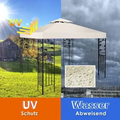 Náhradní vrchní kryt 300 x 300 cm na terasu pro dvoupodlažní pavilon Víno
