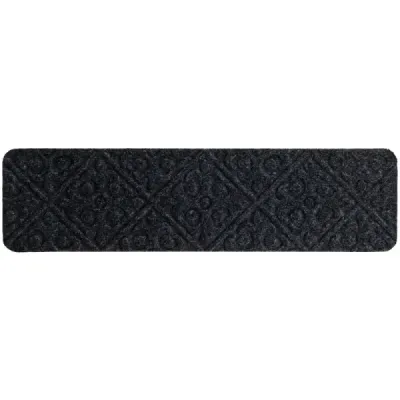 15 rohoží na schody Protiskluzové rohože na schody 76 cm x 20 cm Rohože na schody pro dřevěné schody Grey