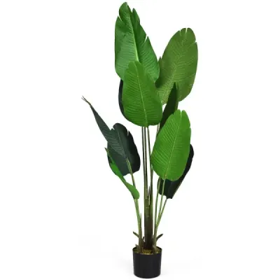 Umělá rostlina Umělá zelená rostlina 160 cm Tropická palma Umělá rostlina Monstera had