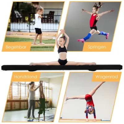 2.1M Balance Beam Gymnastický trénink Skládací odolný Fitness Black