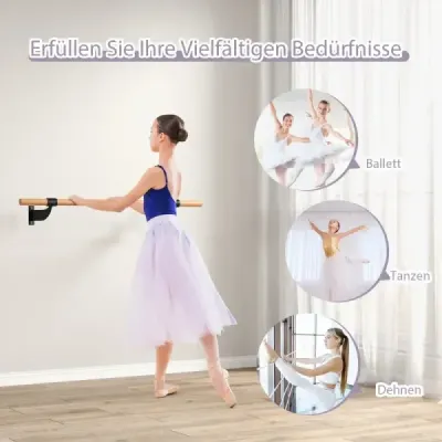 120 cm dlouhá taneční tyč Baletní tyč na zeď Baletní vybavení Fitness tyč s pevnou výškou