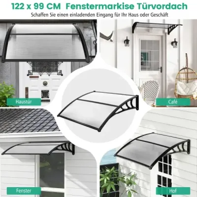 122 x 99 cm baldachýn na přední dveře baldachýn na přední dveře baldachýn transparentní