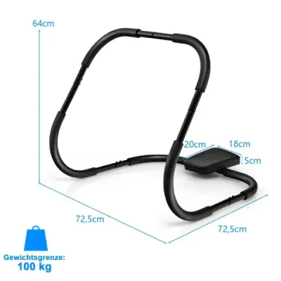Ab Trainer s měkkou rukojetí posilovacího stroje Fitness stroj Black