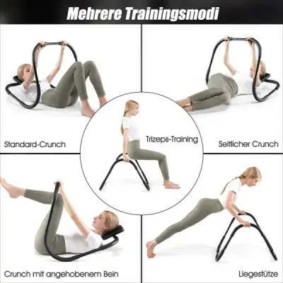 Ab Trainer s měkkou rukojetí posilovacího stroje Fitness stroj Black