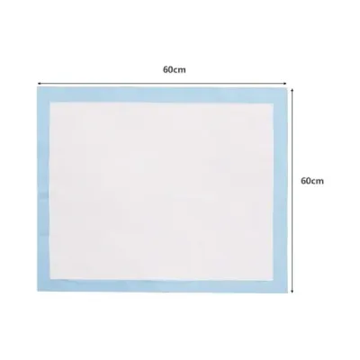 100 kusů podložek pro výcvik psů s nepropustným 5-vrstvým designem podložky pro štěňata 60 x 60 cm