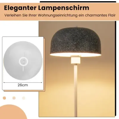 146 cm stojací lampa s nožním spínačem a paticí žárovky E27 a stínítkem Stojací lampa