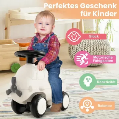 Skluzavkové auto v leteckém vzhledu s roztomilou vrtulou skluzavkové auto skluzavkové auto bílé