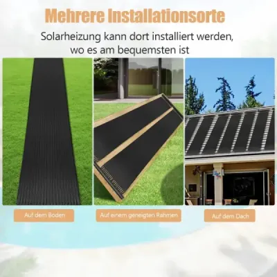 Solární kolektor 300 x 75 cm Solární ohřívač z plastu odolného vůči UV záření