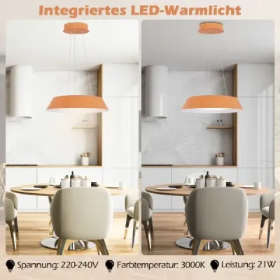 21W LED stropní svítidlo energeticky úsporné stropní svítidlo s dřevěným kovovým rámem příroda