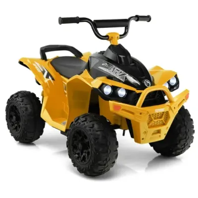 Elektrická dětská čtyřkolka 12V s rychlostí 2,2/4,3 KM/H & Klakson, hudba & LED světla elektrická quad zelená