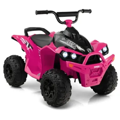 Elektrická dětská čtyřkolka 12V s rychlostí 2,2/4,3 KM/H & Klakson, hudba & LED světla elektrická quad zelená