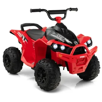 Elektrická dětská čtyřkolka 12V s rychlostí 2,2/4,3 KM/H & Klakson, hudba & LED světla elektrická quad zelená