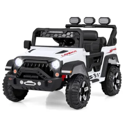 Dětské elektrické autíčko s 2,4G dálkovým ovládáním & USB & Light & Music 12V Dětské auto Jeep Car červené