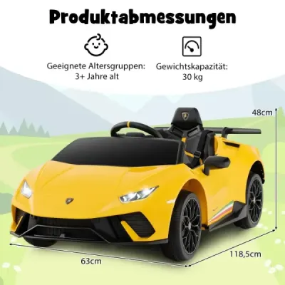 Dětské elektrické autíčko Lamborghini 12V dětské auto elektrické na dálkové ovládání žluté